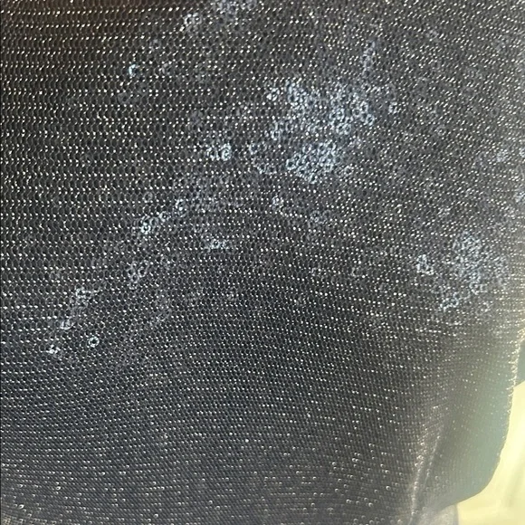 NWOT Kay Unger Navy and Black Striped Prom Dress Gown Sz 10 - Picture 4 of 6